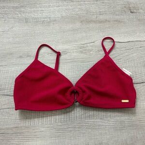 Red Roxy Bathing Suit Bikini top - Size Medium/Large